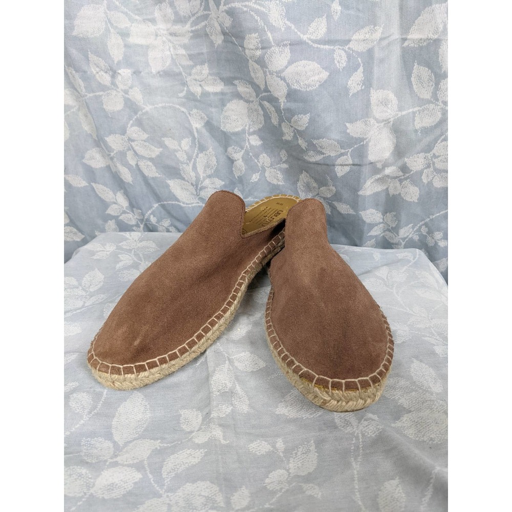 Brown Suede Espadrille Sandals